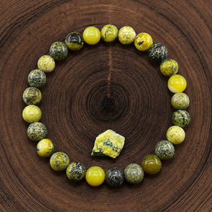 Natural Stone 8mm Beaded Elastic Bracelet