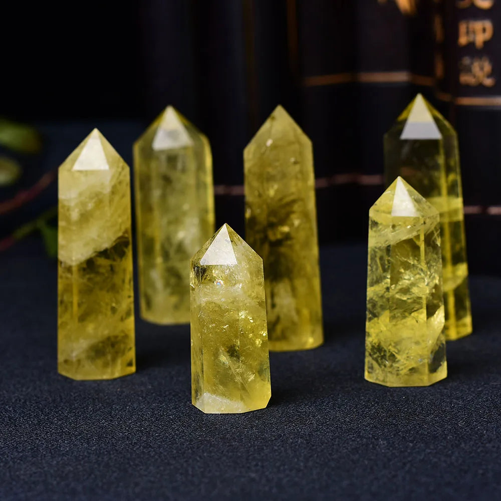 Natural Citrine Crystal Obelisk