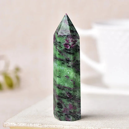 Natural Crystal Point Wand Reiki Stone