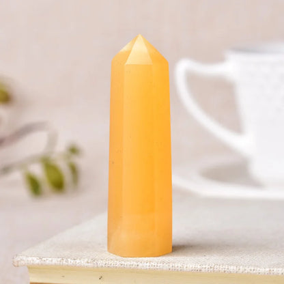 Natural Crystal Point Wand Reiki Stone