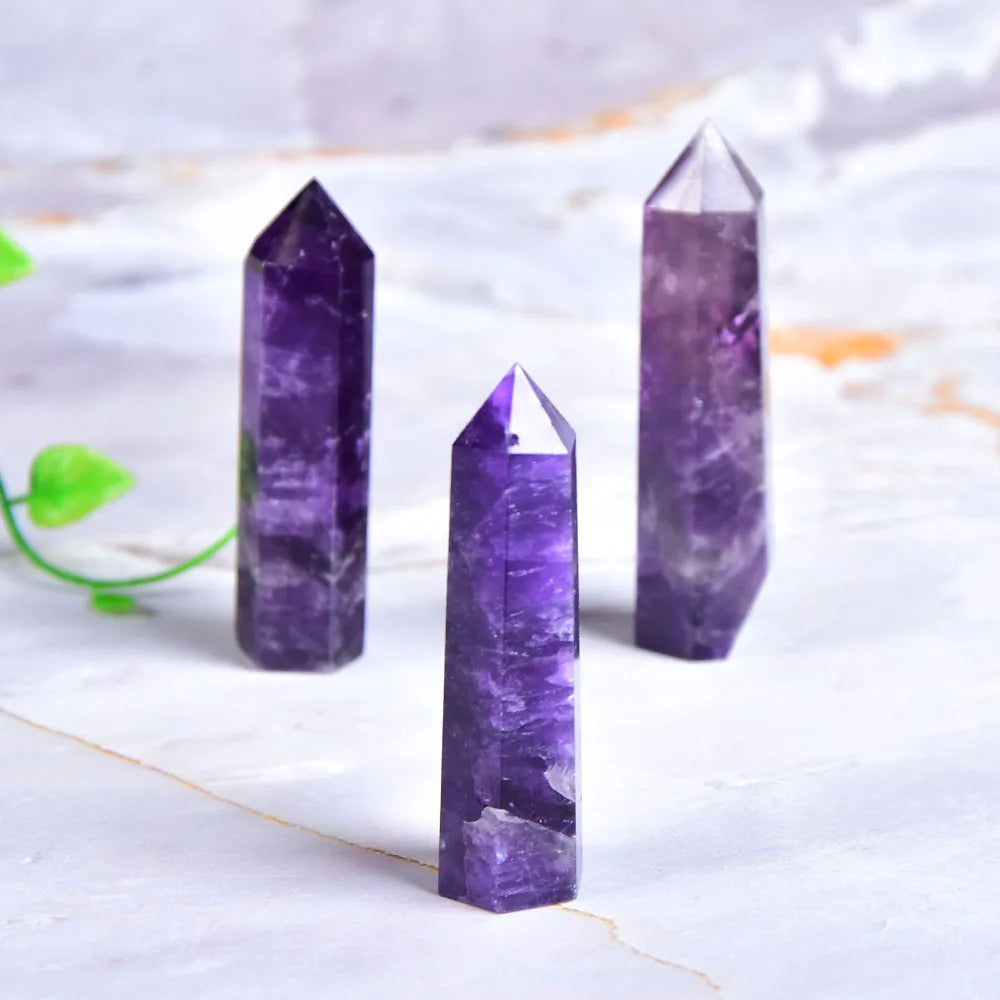 Natural Amethyst Crystal Point