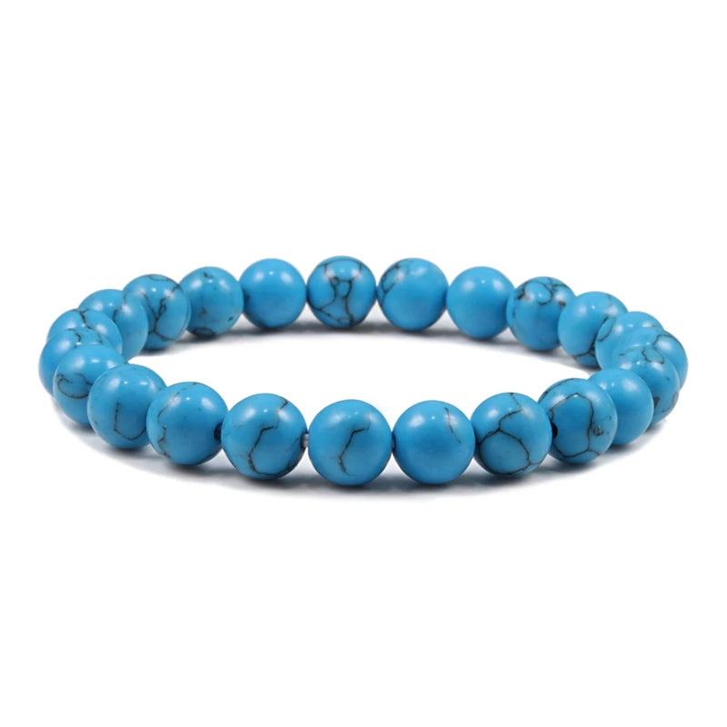 Natural Stone Tiger Eye Buddha Lava Meditation Bracelet