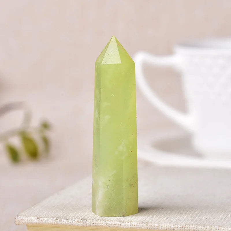 Natural Crystal Point Wand Reiki Stone