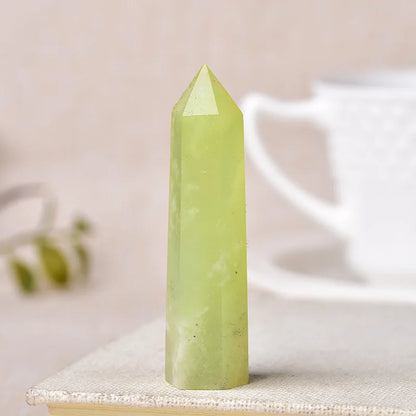 Natural Crystal Point Wand Reiki Stone