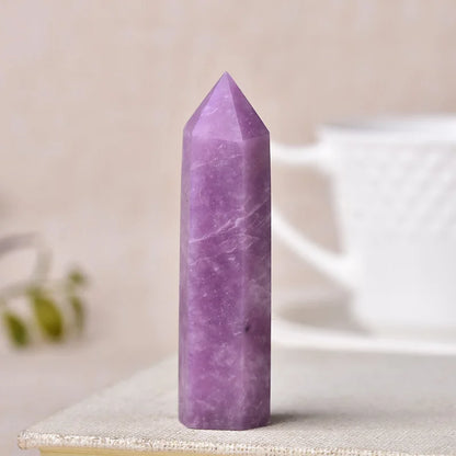 Natural Crystal Point Wand Reiki Stone