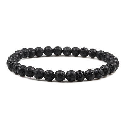Natural Stone Tiger Eye Buddha Lava Meditation Bracelet