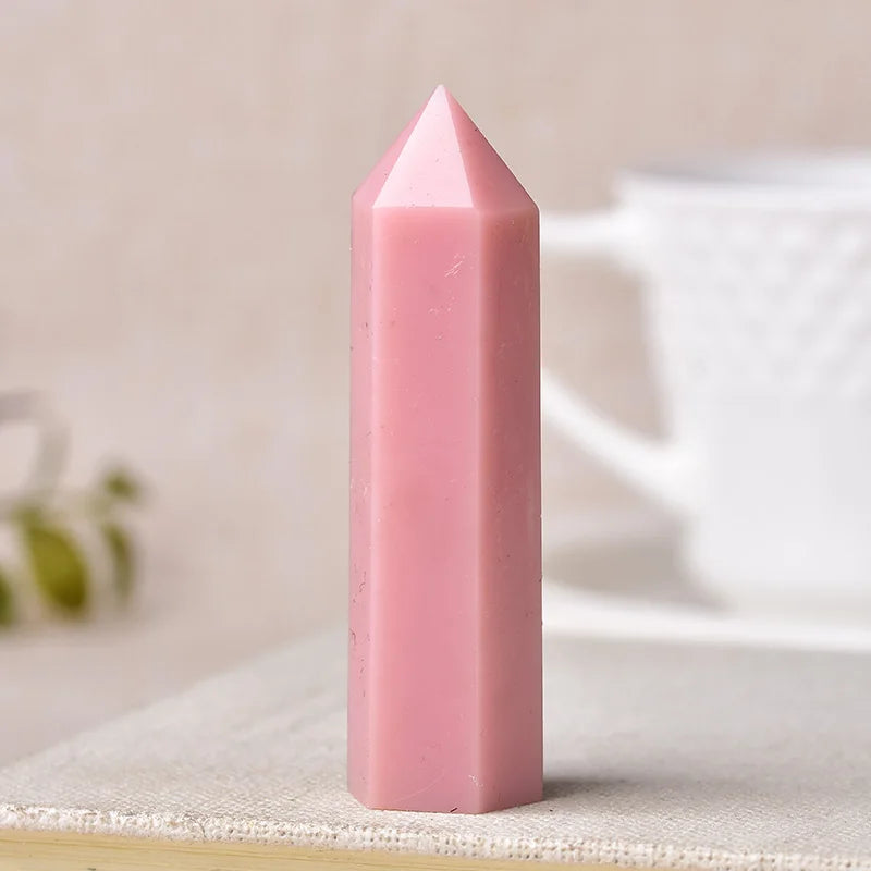 Natural Crystal Point Wand Reiki Stone
