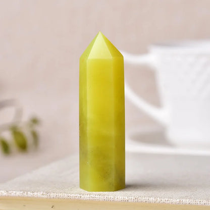 Natural Crystal Point Wand Reiki Stone