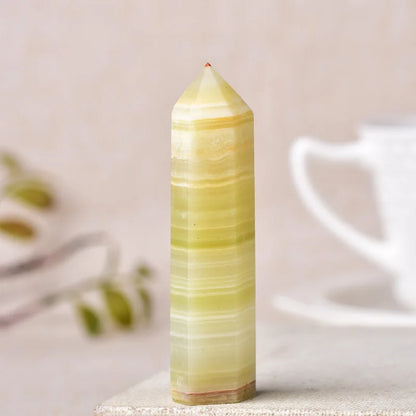 Natural Crystal Point Wand Reiki Stone