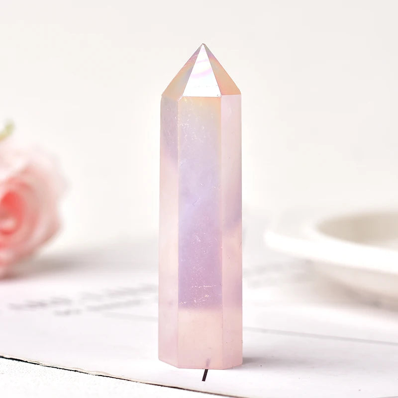 Natural Crystal Point Wand Reiki Stone