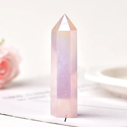 Natural Crystal Point Wand Reiki Stone