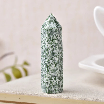 Natural Crystal Point Wand Reiki Stone
