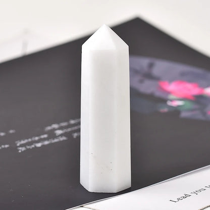 Natural Crystal Point Wand Reiki Stone