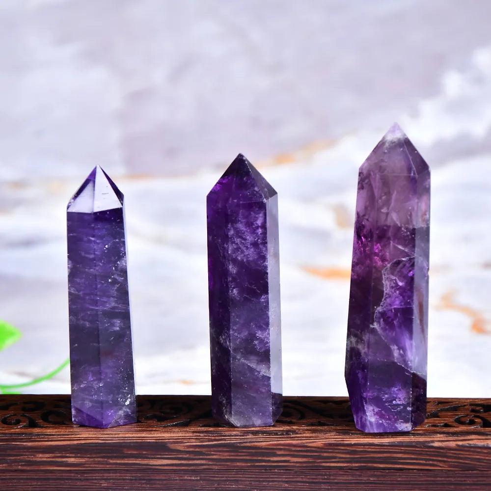 Natural Amethyst Crystal Point