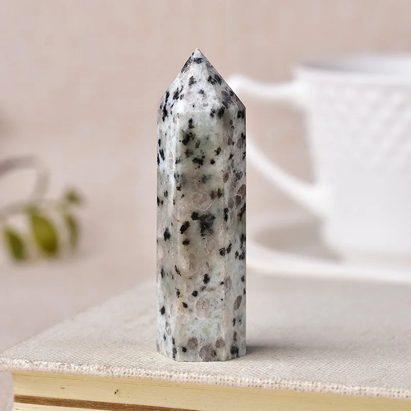 Natural Crystal Point Wand Reiki Stone