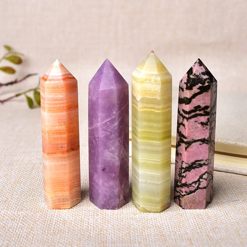 Natural Crystal Point Wand Reiki Stone