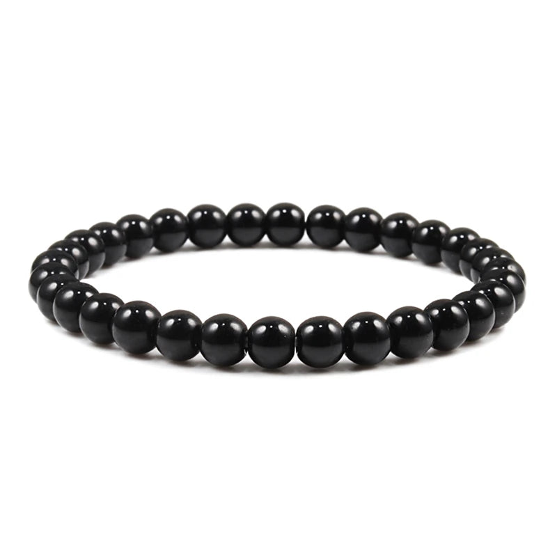 Natural Stone Tiger Eye Buddha Lava Meditation Bracelet