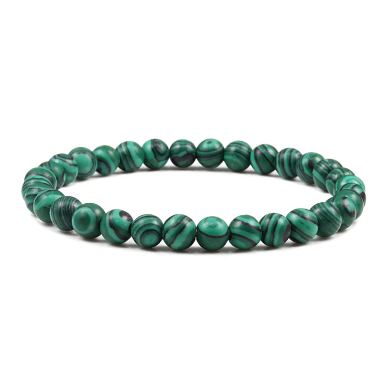 Natural Stone Tiger Eye Buddha Lava Meditation Bracelet