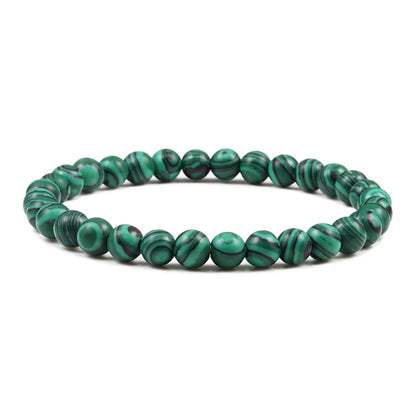 Natural Stone Tiger Eye Buddha Lava Meditation Bracelet
