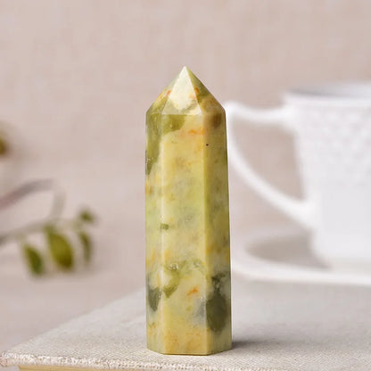 Natural Crystal Point Wand Reiki Stone