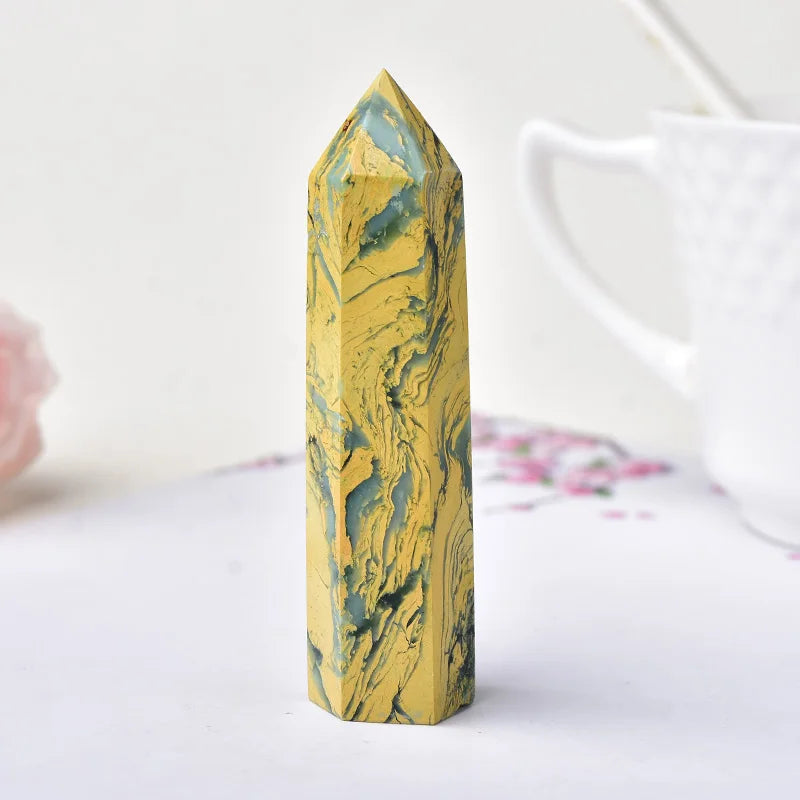 Natural Crystal Point Wand Reiki Stone