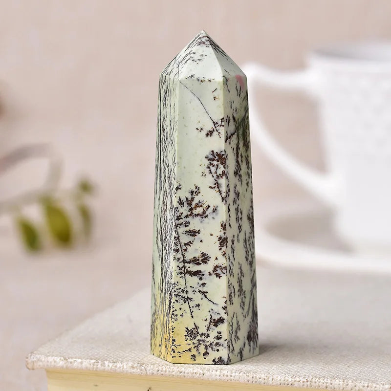 Natural Crystal Point Wand Reiki Stone