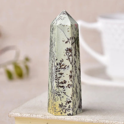 Natural Crystal Point Wand Reiki Stone
