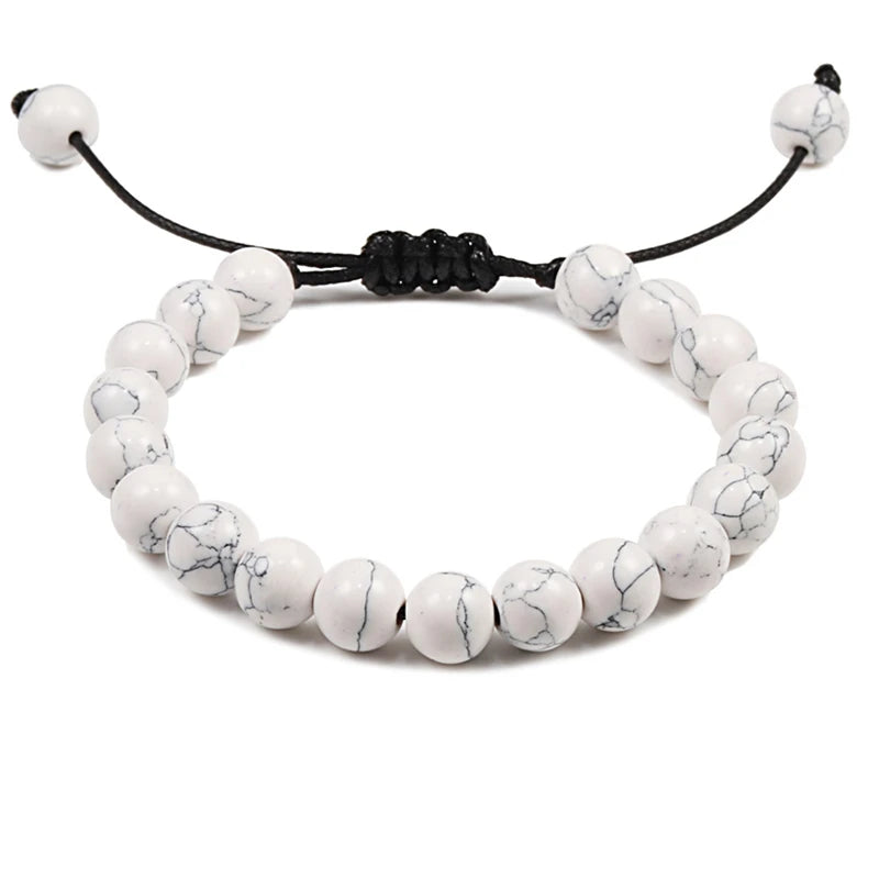 Natural Stone Tiger Eye Buddha Lava Meditation Bracelet