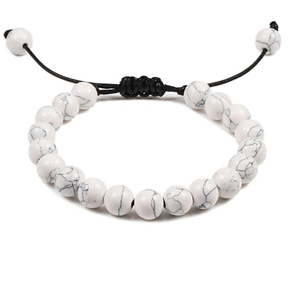 Natural Stone Tiger Eye Buddha Lava Meditation Bracelet