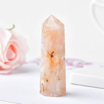 Natural Crystal Point Wand Reiki Stone