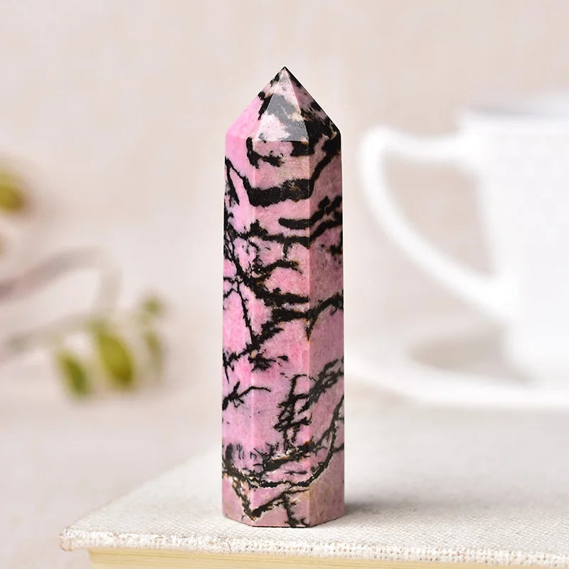 Natural Crystal Point Wand Reiki Stone