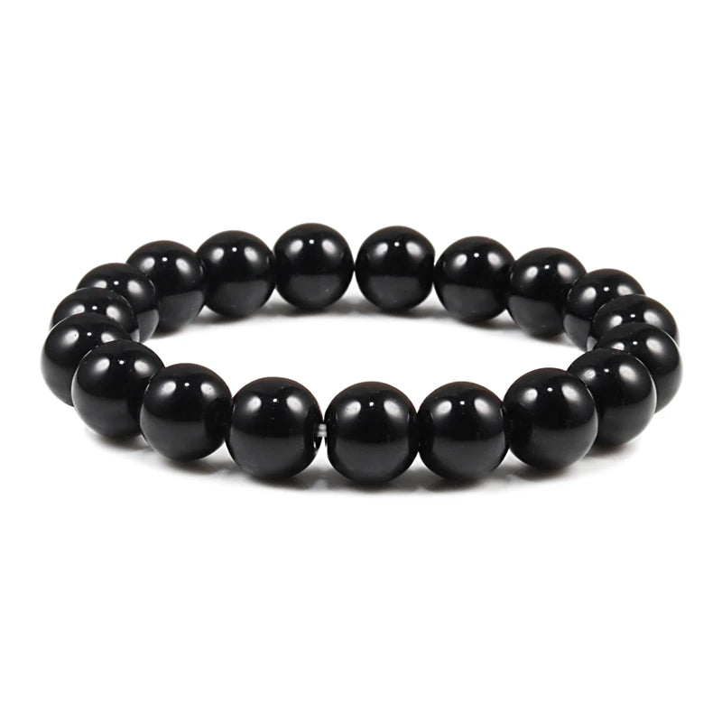 Natural Stone Tiger Eye Buddha Lava Meditation Bracelet