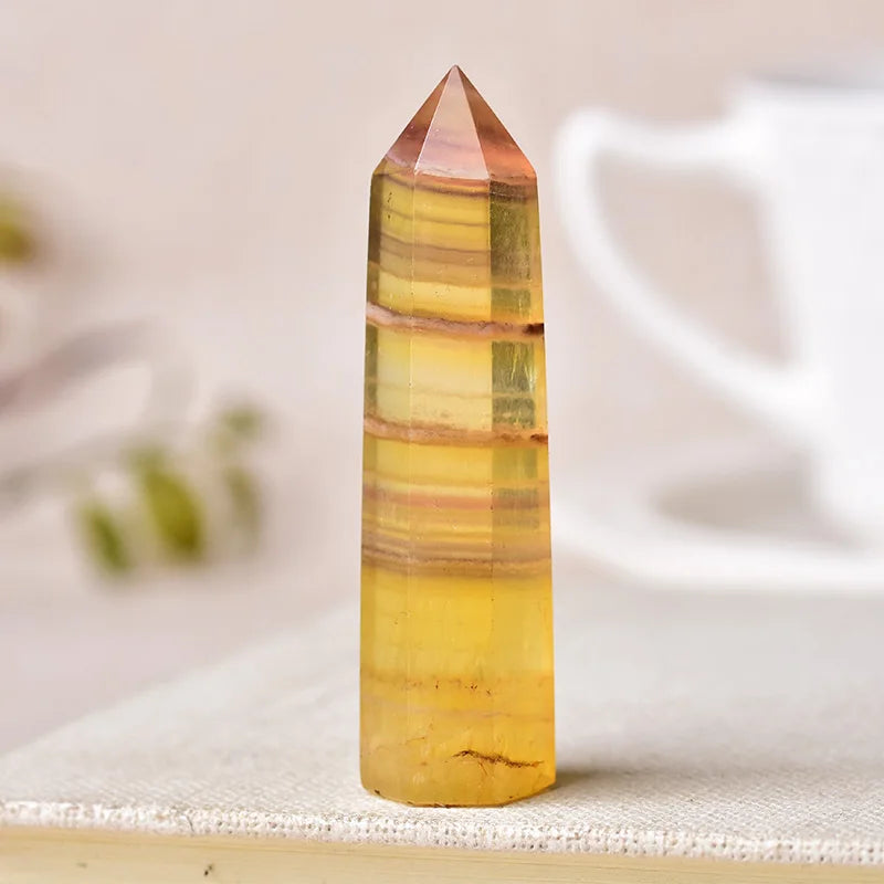 Natural Crystal Point Wand Reiki Stone