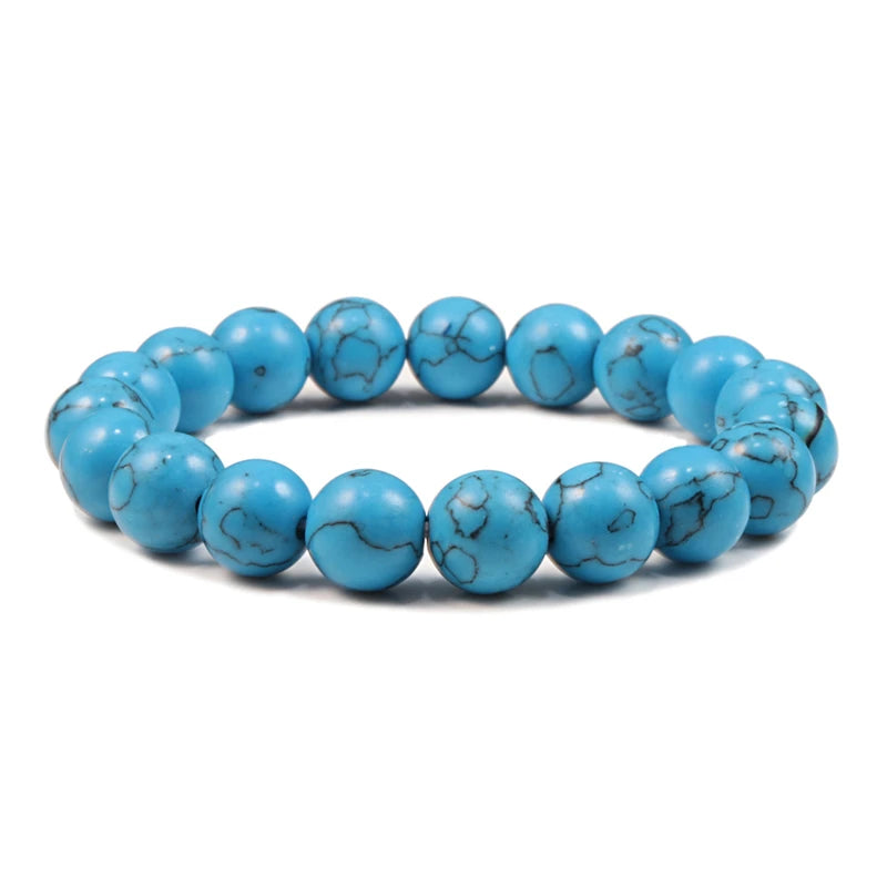 Natural Stone Tiger Eye Buddha Lava Meditation Bracelet