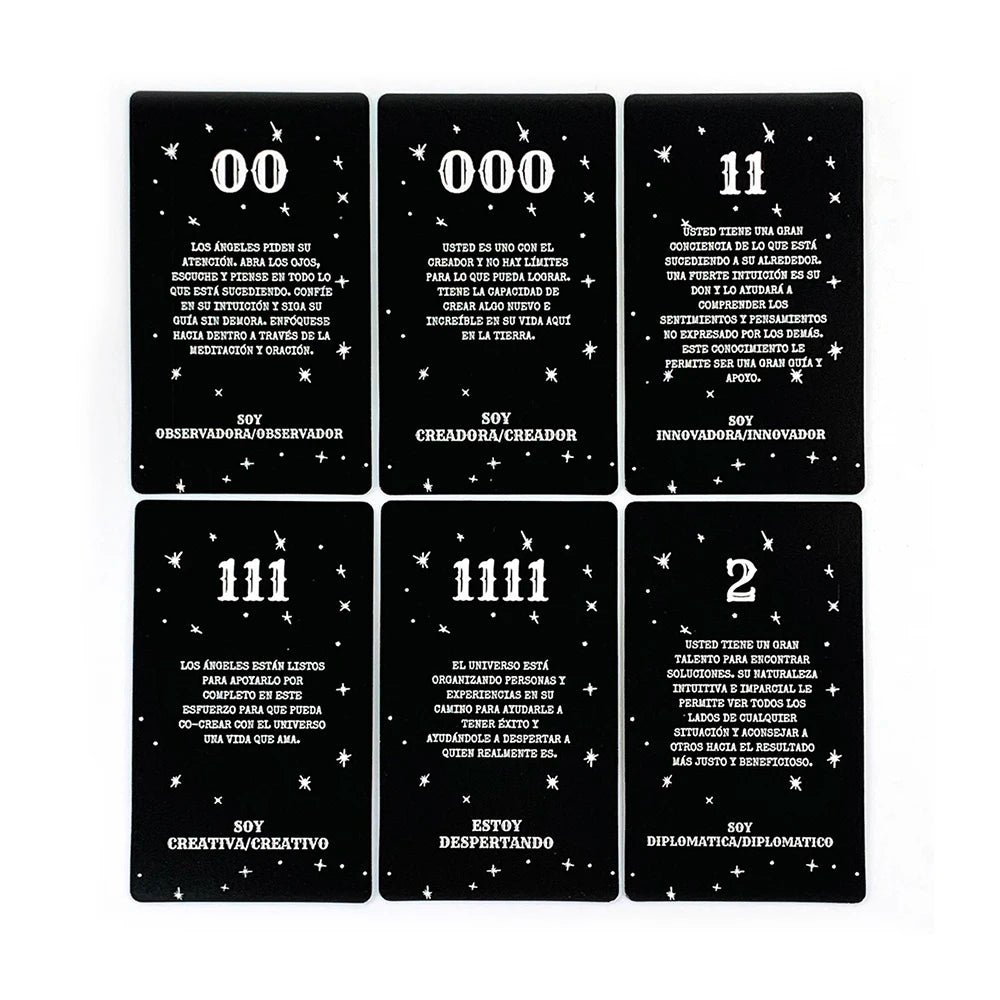 Spanish Angel Number Messages Oracle Card