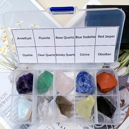 Natural Rough Crystal Gemstone Set