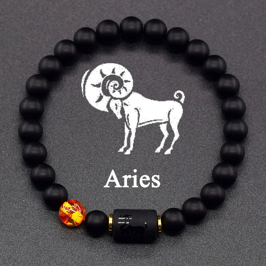Zodiac Tiger Eye Hematite Bracelet
