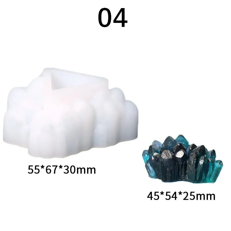 Crystal Cluster Epoxy Resin Silicone Mold