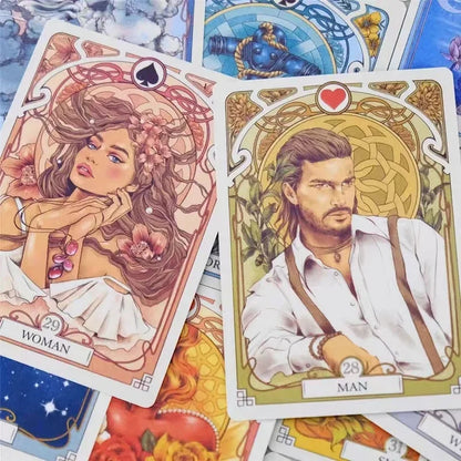Art Nouveau Floral Romantic Oracle Cards