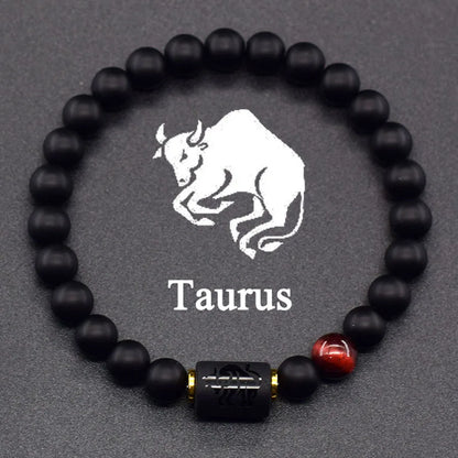 Zodiac Tiger Eye Hematite Bracelet