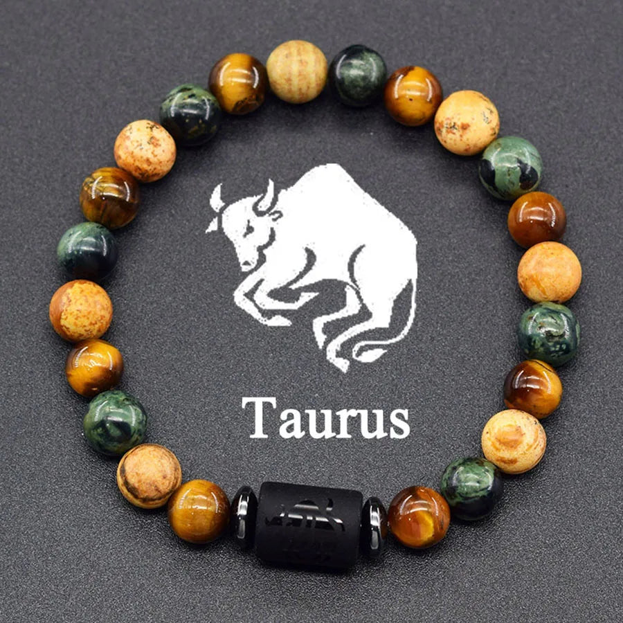 Zodiac Tiger Eye Hematite Bracelet