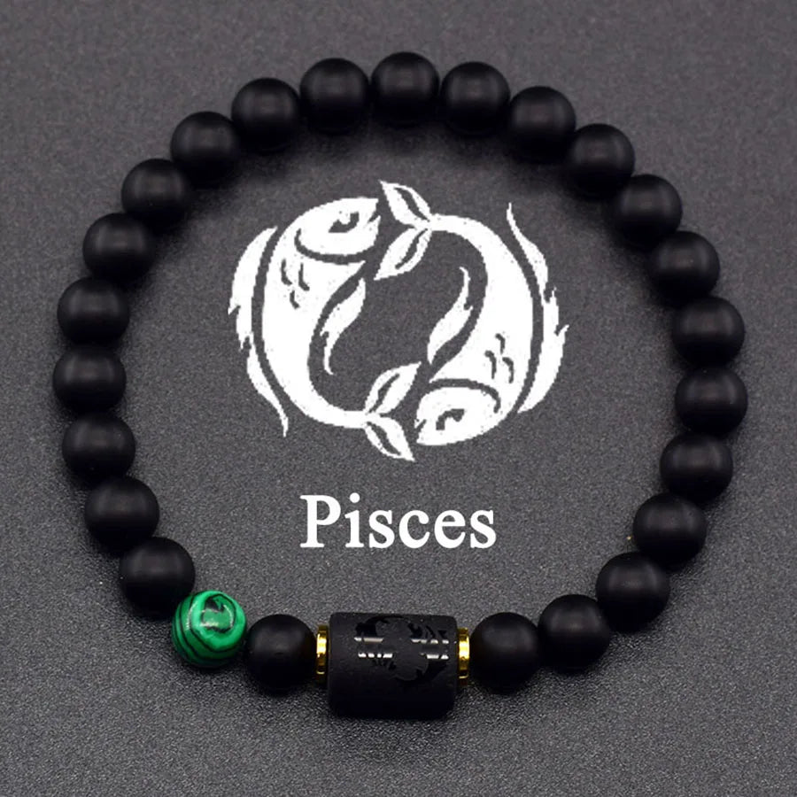 Zodiac Tiger Eye Hematite Bracelet