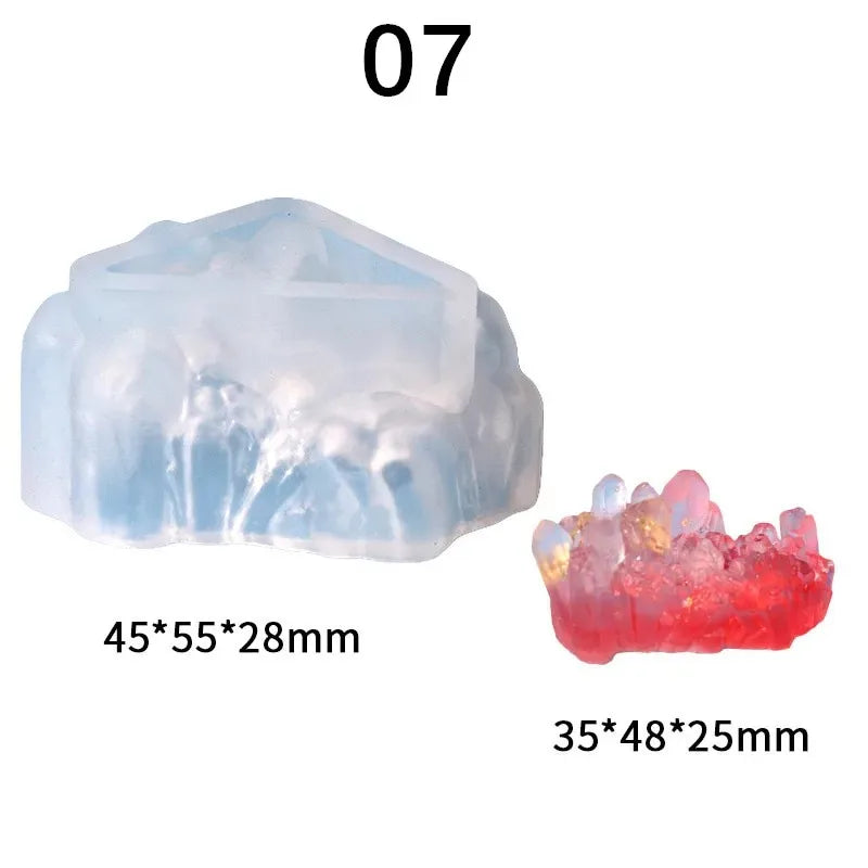Crystal Cluster Epoxy Resin Silicone Mold