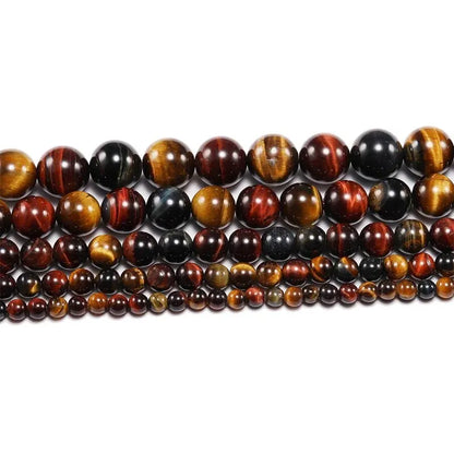 Color Tiger Eye Natural Stone Beads