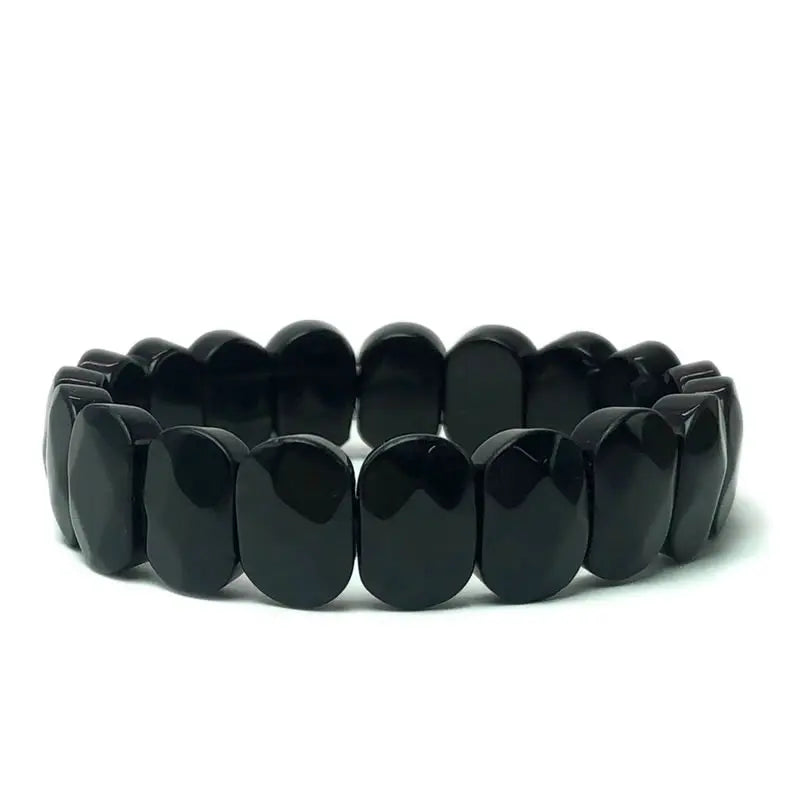 Stone Bead Elastic Couple Bracelet