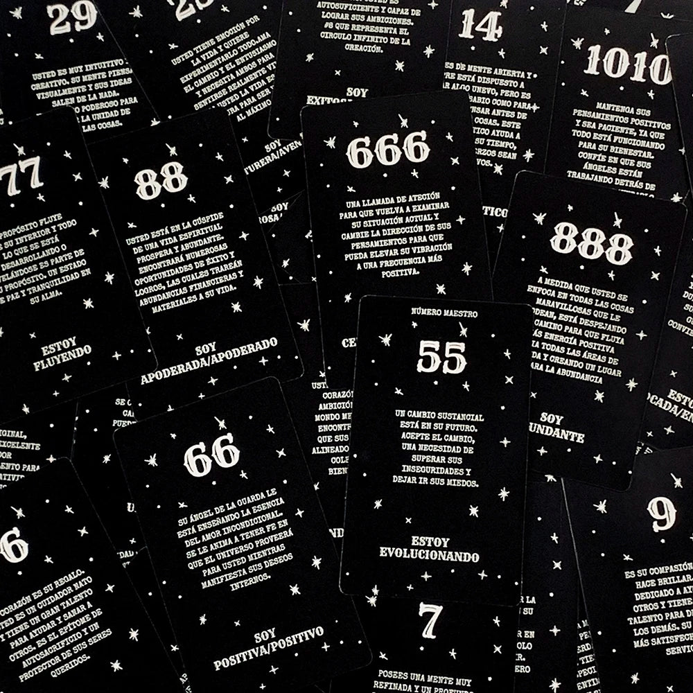 Spanish Angel Number Messages Oracle Card