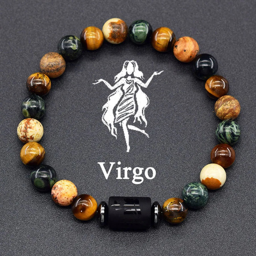 Zodiac Tiger Eye Hematite Bracelet