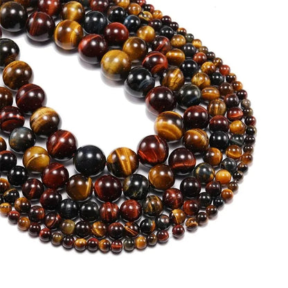 Color Tiger Eye Natural Stone Beads