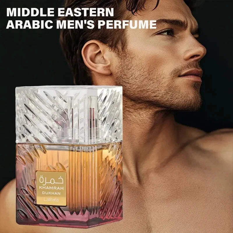 100ml Arabian Khamrah Unisex Perfume Sandalwood Pine Scent Luxury Fragrance Daily Dating Gift