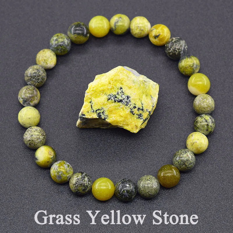 Natural Lapis Lazuli Beaded Elastic Bracelet